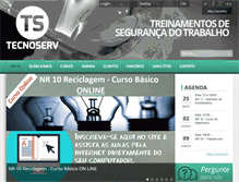 Tablet Screenshot of cursossegurancadotrabalho.com.br